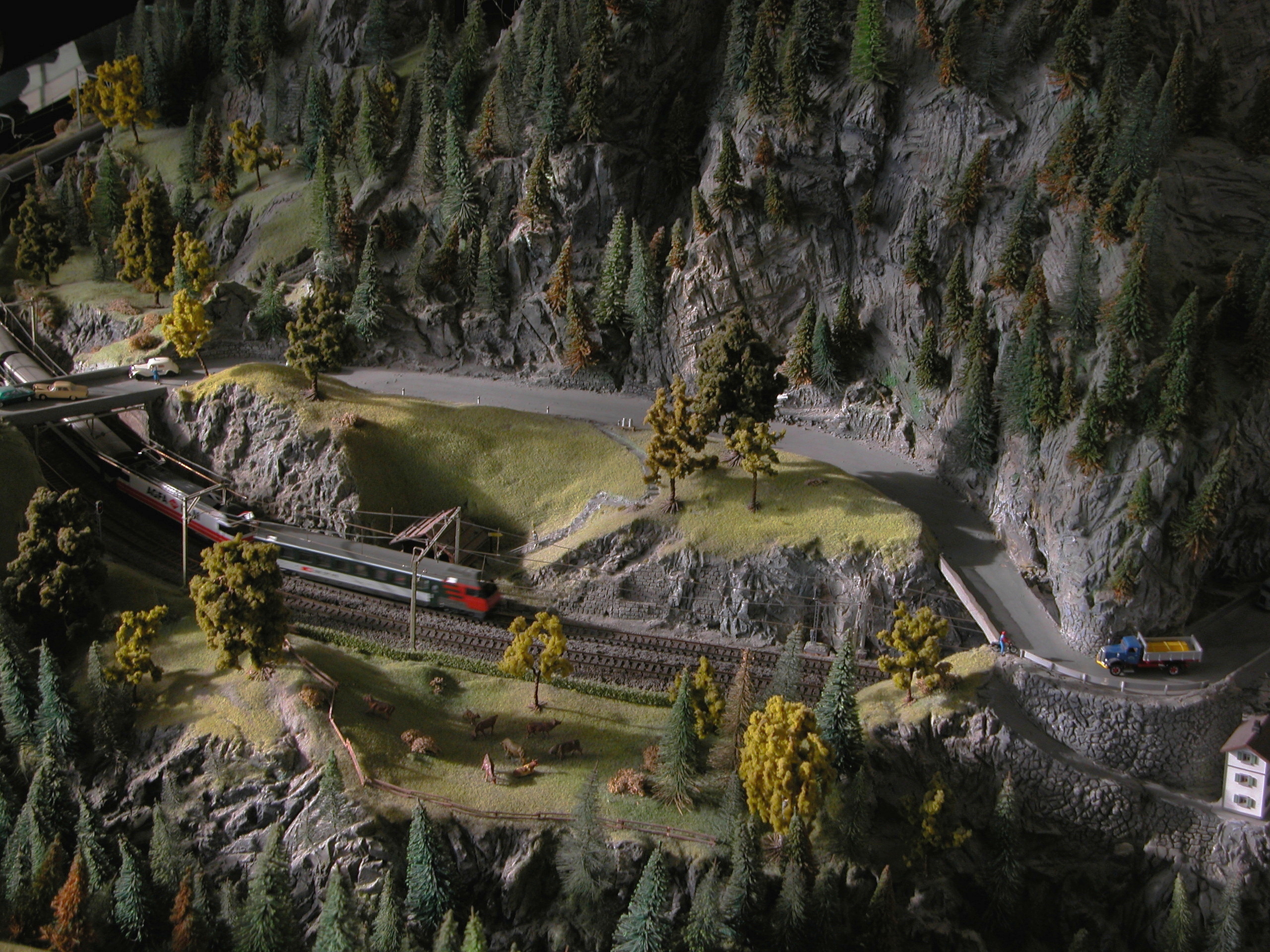 Model train at Luzern Transporation Museum